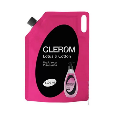 Clerom рідке мило дой-пак1100мл Lotus and Cotton, шт